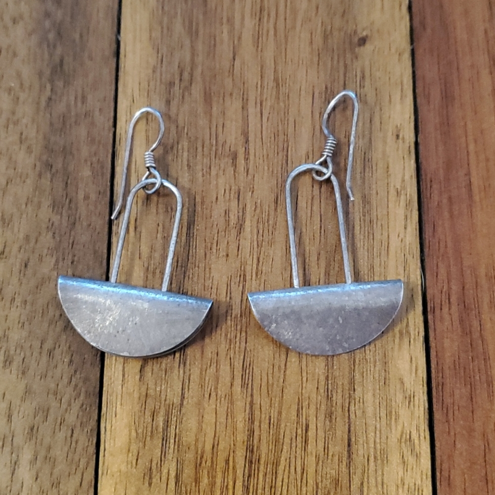 Handmade metal earrings